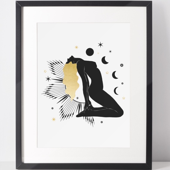 Other - Wall Art Celestial Abstract Goddess Woman Print Poster Unframed